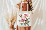 Spring Lithograph Roses Clipart, an Illustration by Pixels.Craft (Thumbnail 6 of 7)