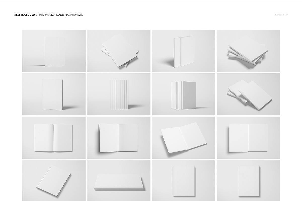 Buckram Hardcover Book Mockup, a Books & Magazine Mockup by creatsy5 (Photo 3 of 23)