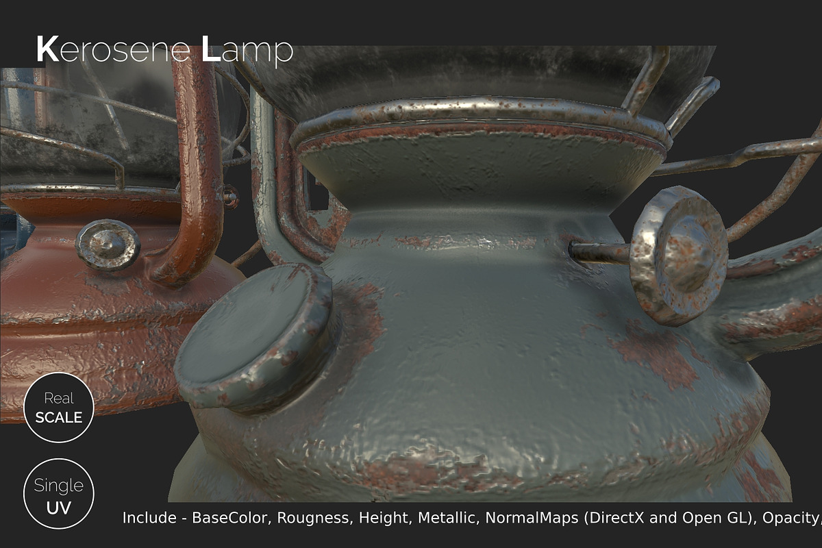 Old Kerosene Lamp, an Object 3D Model by !rina (Photo 8 of 18)
