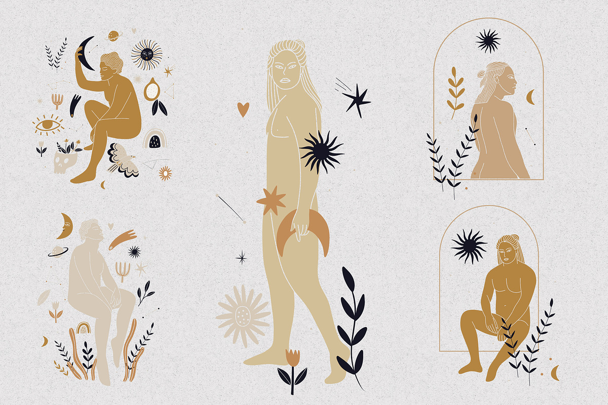 Adam and Eve, a Person Illustration by Chikovnaya (Photo 3 of 14)