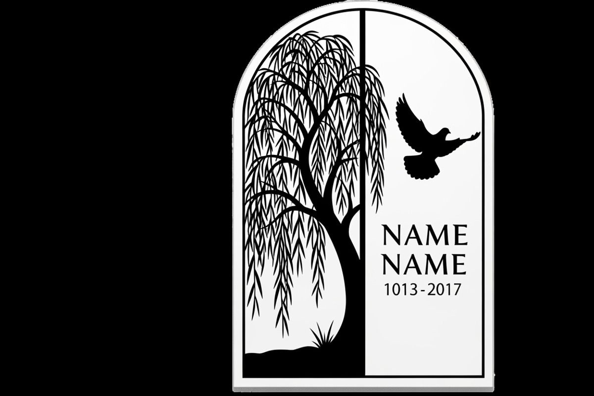 memorial plaque laser cut design, a Graphic by Amazin_art (Photo 25 of 31)