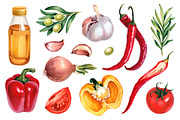Vegetables illustrations kit, a Food Illustration by Sundra (Thumbnail 3 of 11)