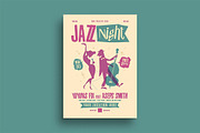 Jazz Night Music Flyer, a Flyer Template by megarez (Thumbnail 1 of 3)