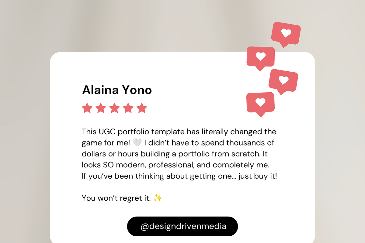 Ugc Portfolio | Ugc Website Template, a Social Media Template by Design Driven Media (Photo 11 of 12)