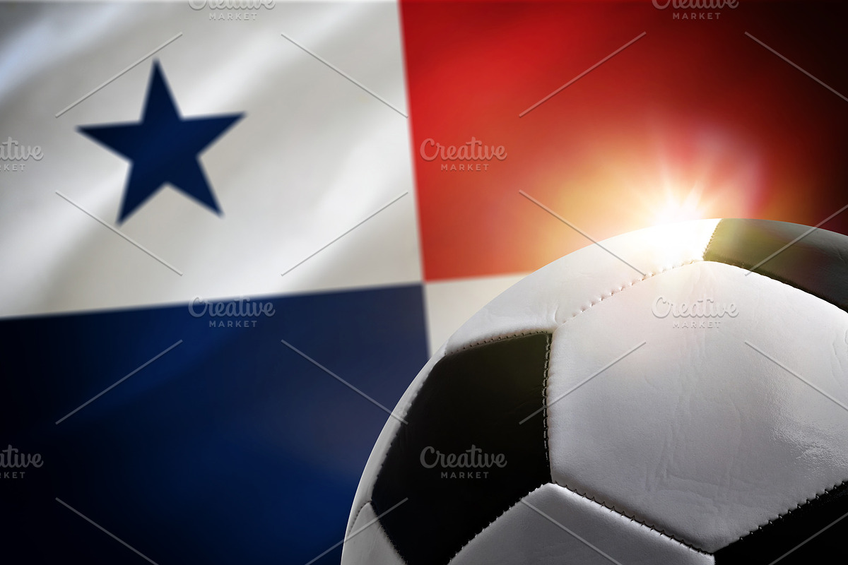 Soccer Ball with Panama Flag Background, a Sports & Recreation Photo by Davizro's Market (Photo 1 of 2)