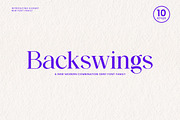 Backswings Modern Serif Family Font, a Serif Font by UICreative (Thumbnail 1 of 13)