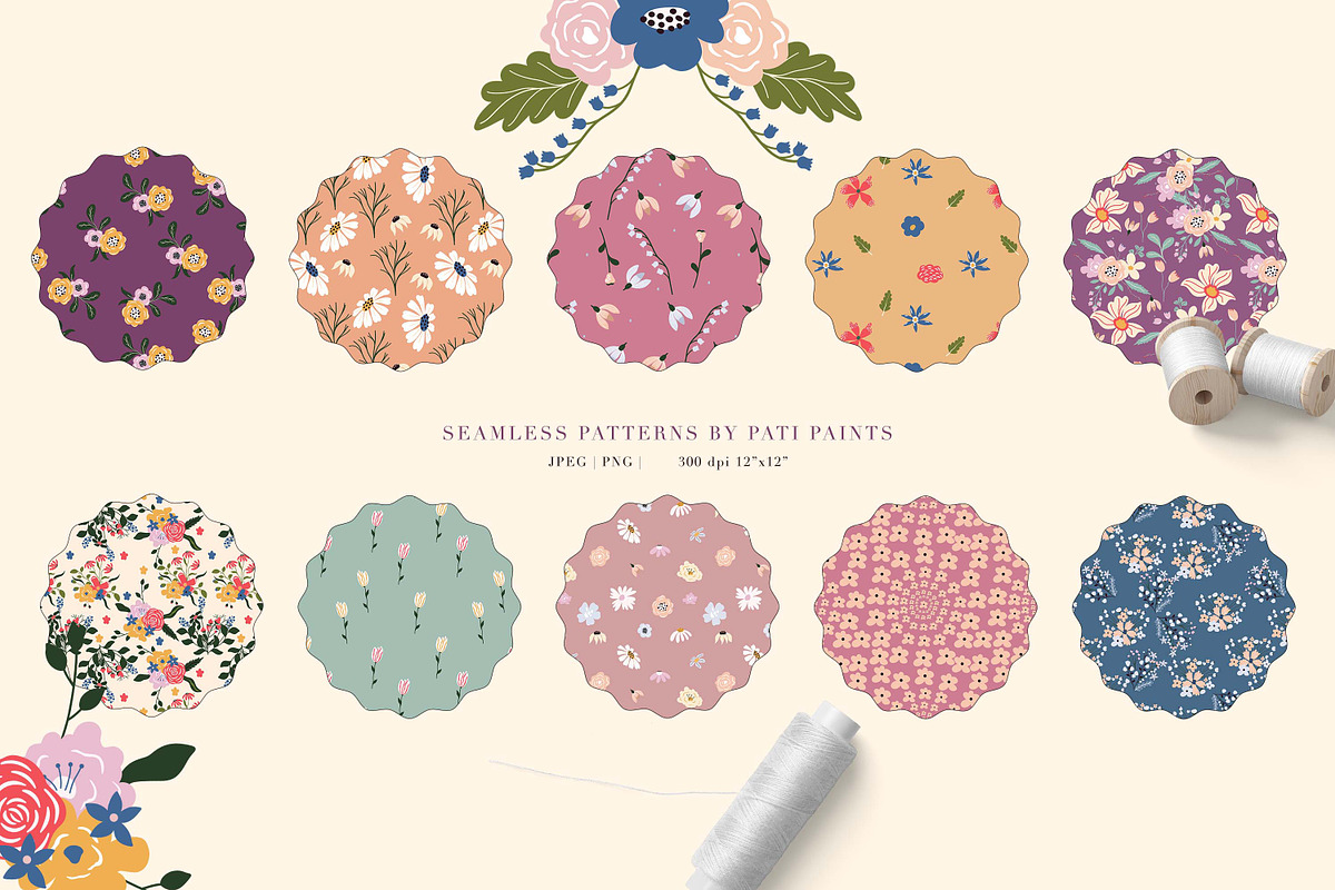 Wildflowers Collection, a Texture Illustration by Pati Paints (Photo 9 of 14)
