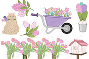 Dreams Clipart | Pastel Illustration, a Seasonal Illustration by GlamArtZhanna (Thumbnail 4 of 5)