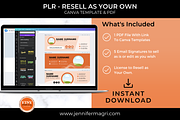 PLR Email Signatures Canva Template, a Templates & Theme by Jennifer Magri Templates (Thumbnail 4 of 5)