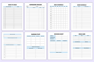 2025 Nursing Student Planner Canva