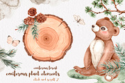 Watercolor Forest Animals set, an Animal Illustration by Alamella (Thumbnail 3 of 12)