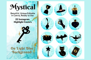Mystical Turquoise Instagram Covers
