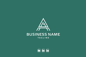 Letter A or AA Monogram Logo