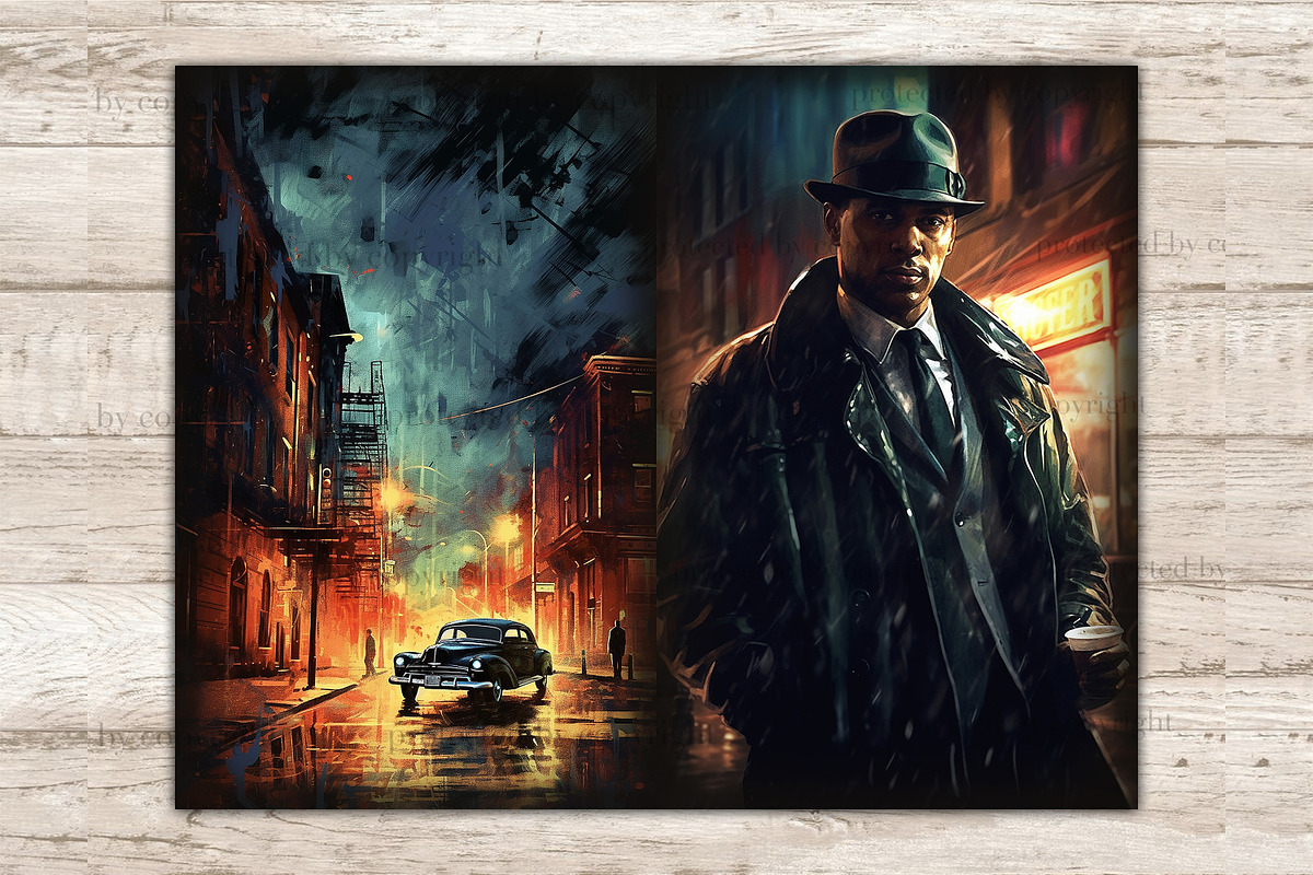 Noire Detective Junk Journal Kit, a Person Illustration by GlamArtZhanna (Photo 6 of 9)