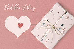 Valentine's Day Seamless Patterns