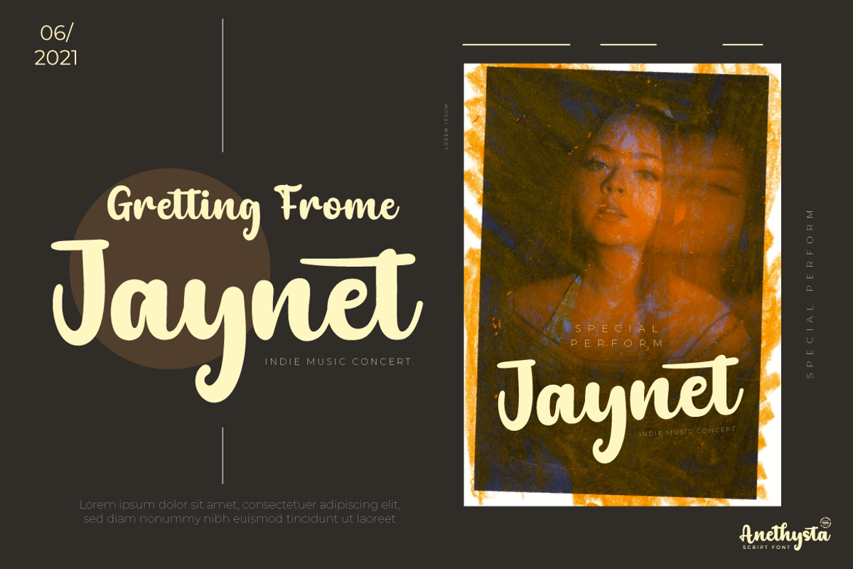 Anethysta, a Script Font by twinstd (Photo 5 of 9)