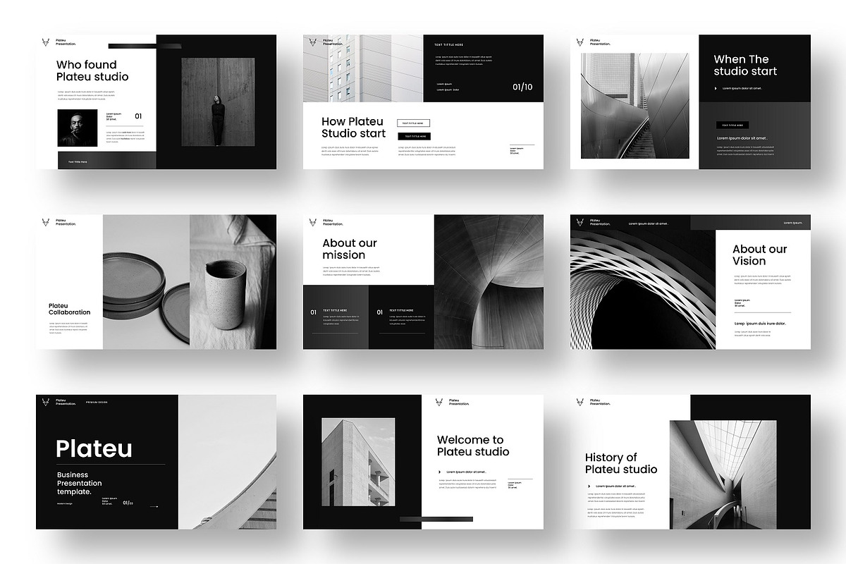 Plateu – Business PowerPoint, a Presentation Template by Dens Creative Studio (Photo 2 of 6)