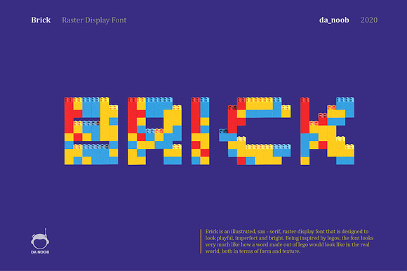 Brick - Raster display font preview 4