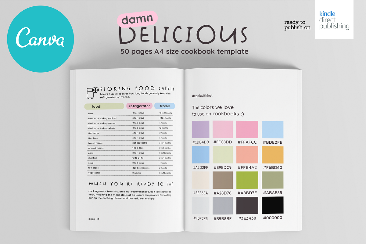 Canva Recipes Cookbook A4 Template, a Magazine Template by DeLaGranSiete (Photo 6 of 11)