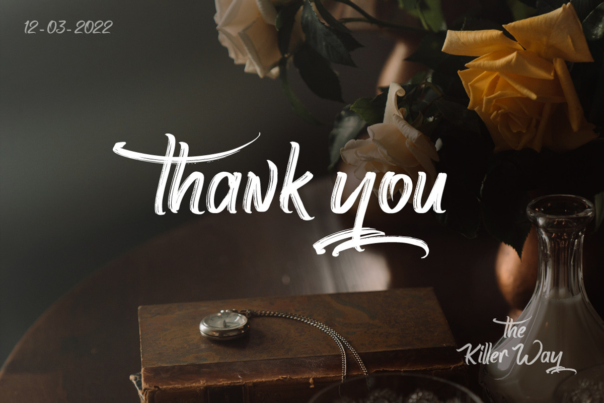 The Killer Way - Handwritten Font, a Script Font by FHFont (Photo 8 of 9)
