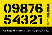 Bocsten – Splashed Stencil Font, a Sans Serif Font by Drizy (Thumbnail 5 of 9)