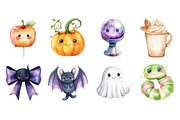Cute Halloween Clipart, a Seasonal Illustration by CitraGraphics (Thumbnail 4 of 4)