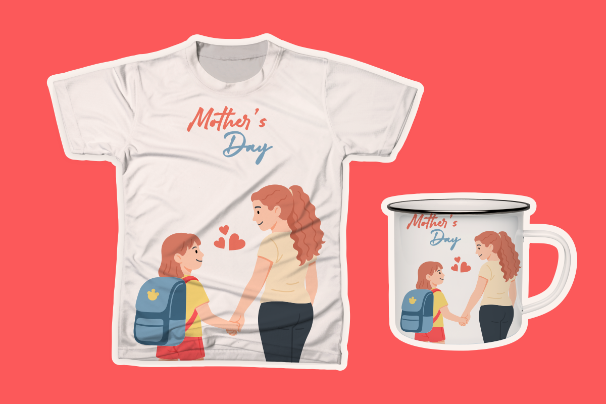 Happy Mother's Day Go To School, a Person Illustration by Mangustudio (Photo 2 of 3)