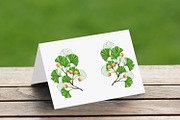 Frame of green ginkgo biloba branche, a Decorative Illustration by blackmoon9 (Thumbnail 2 of 3)