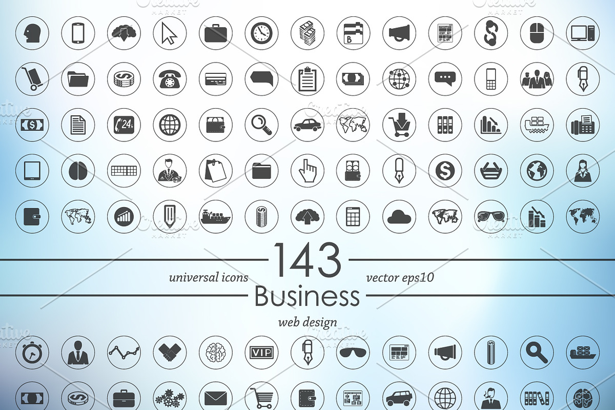 143 BUSINESS icons, an Icon by Palau (Photo 4 of 5)