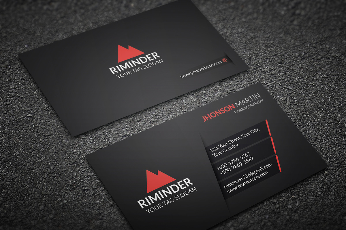 Clean Business Card, a Business Card Template by Divergent Studio (Photo 5 of 6)