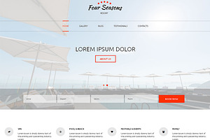 Hotel Responsive One Page Template