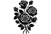 Floral Bouquet Silhouette, an Object Graphic by Creativeshirt (Thumbnail 15 of 20)