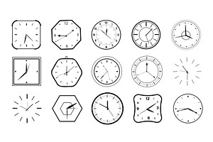 Simple Clock, an Object Illustration by alexdndz