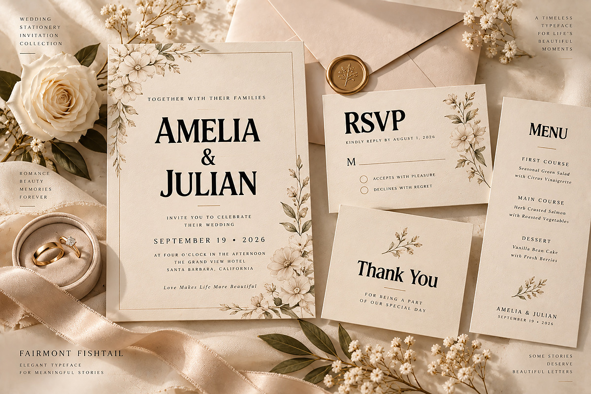 Fairmont Fishtail, a Serif Font by Wow Magic (Photo 5 of 5)
