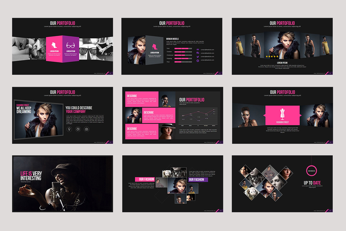 Fashion Keynote template, a Presentation Template by Stock Shape (Photo 12 of 12)
