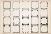 Decorative frames and borders set #1, an Object Graphic by Digiselector Design Goods (Thumbnail 5 of 7)