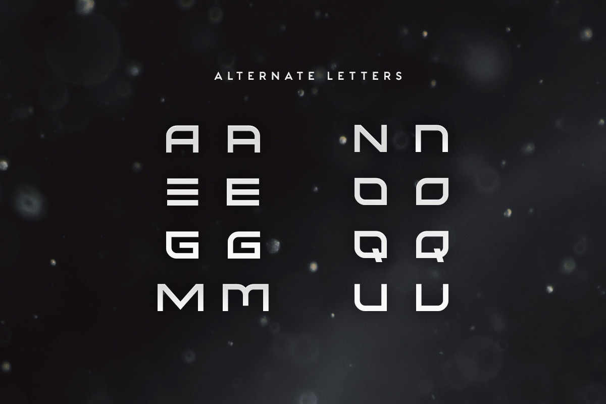 Kusanagi - Futuristic Font preview 3