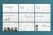 Cream Blue Project Proposal PPT, a Presentation Template by graphicook (Thumbnail 3 of 4)
