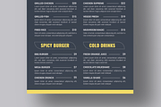 Restaurant Food Menu Template Design, a Flyer Template by MightyDesign (Thumbnail 3 of 8)