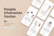 People Character Vector Bundle Set, a Person Illustration by Design Present (Thumbnail 1 of 6)