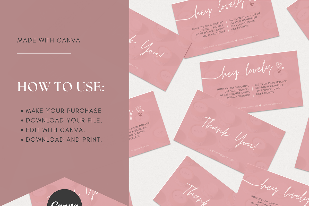 Thank You Card Template For Business, a Stationery Template by Gebers Marketing & Design (Photo 7 of 8)