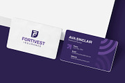 Fortivest Insurance - Business Card, a Business Card Template by Esensifiksi.studio (Thumbnail 2 of 3)
