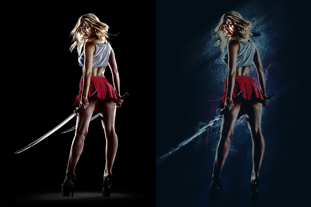 Glitch Effect - Photoshop Action, an Action Add-On by Willa (Photo 5 of 8)