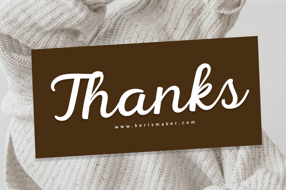 Carlony, a Script Font by kerismaker (Photo 10 of 10)