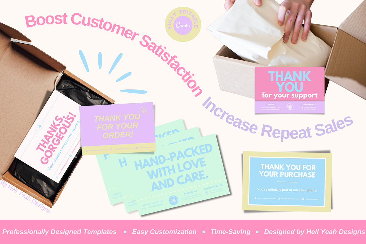 Pretty Pop Pack Cards Templates, a Card Template by Hell Yeah Designs (Photo 6 of 6)