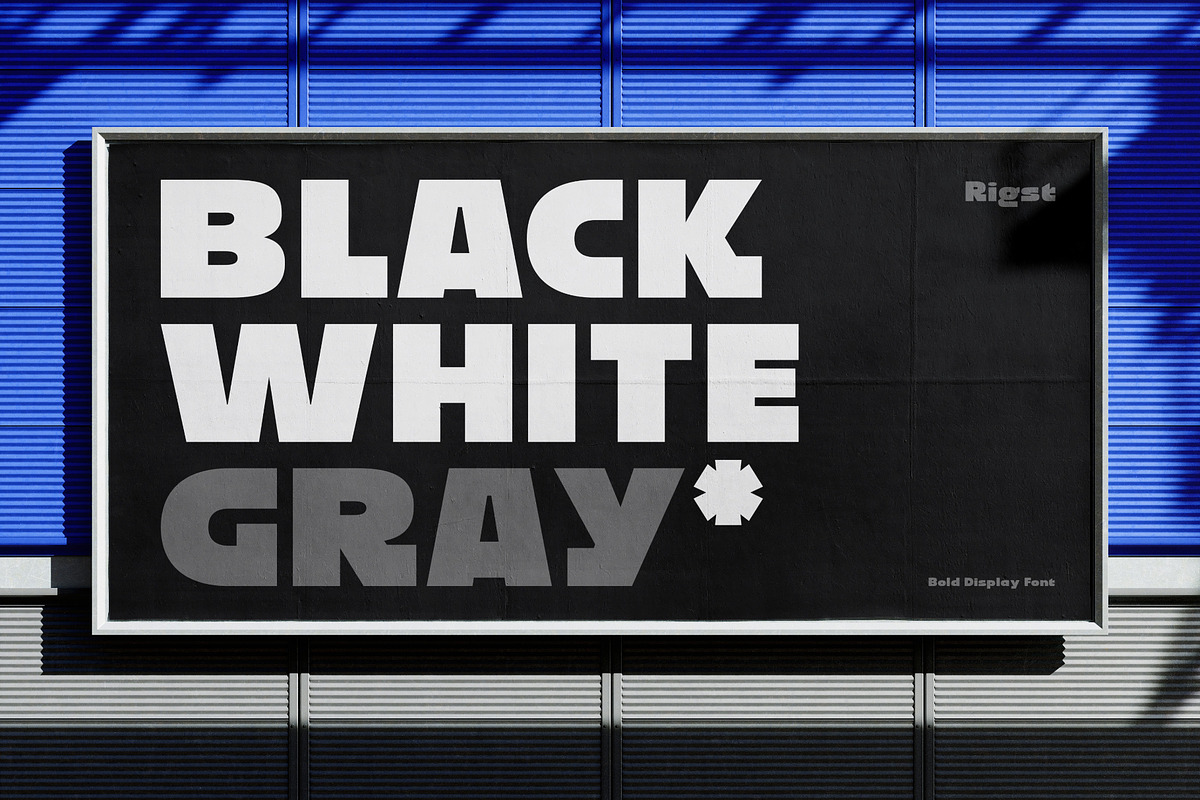 Rigst | Bold display font, a Sans Serif Font by ESEM (Photo 4 of 7)
