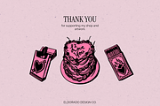 Lucky Love Retro Valentines Graphics, a Seasonal Illustration by Eldorado Design Co. (Thumbnail 5 of 5)
