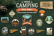 Vintage Camping Patch Bundle, an Object Graphic by sivVector (Thumbnail 1 of 3)