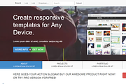 Landing page video background BS3.1., a Landing Page Template by Bootstraptor (Thumbnail 1 of 4)