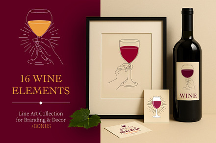 Elegant Wine Glasses & Hand Poses